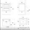 Тумба с раковиной Art&Max Platino AM-Platino-600-2C-SO-GM-Cer подвесная, серый матовый фото 3