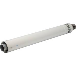 Труба Stout DN60/100 конечный участок 900 мм дымохода для горизонт.прохода через стену с оголовком из нерж. Стали