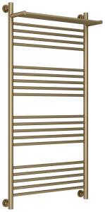 Полотенцесушитель водяной Сунержа Богема+ 32-0223-1260 с 1 полкой, Золотой шёлк, 120x60