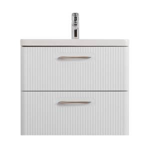 Тумба под раковину BelBagno DUE-500-2C-SO-BM-P Белый металлик, 50.6x50x42.3