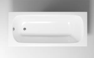 Стальная ванна Iberica Blanca Alba IB-AL-170-75-39-HG эмалированная, белая, 170х75х39 см, без ножек