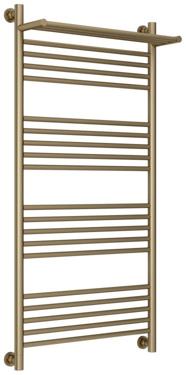 Полотенцесушитель водяной Сунержа Богема+ 32-0223-1260 с 1 полкой, Золотой шёлк, 120x60