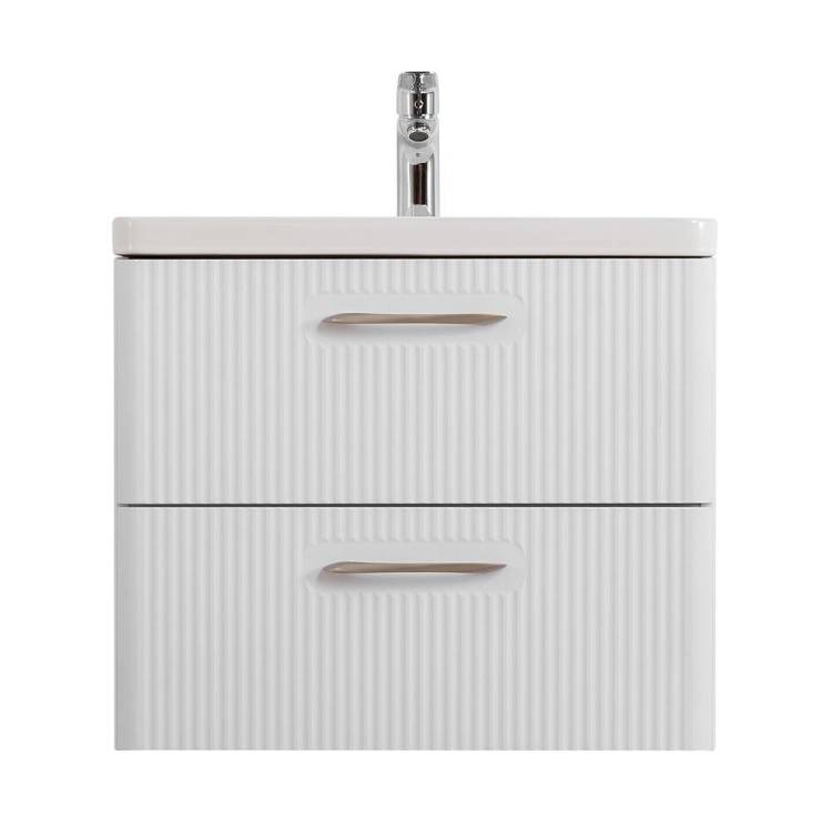 Тумба под раковину BelBagno DUE-500-2C-SO-BM-P Белый металлик, 50.6x50x42.3