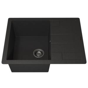 Мойка кухонная Uperwood Quartz UPD-03 3910202111 черная, 65x51