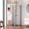 Душевой уголок AM.PM X-Joy W94G-403-12090-MТ Square Slide 120х90, матовый хром, прозрачное фото 3