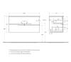 Тумба под раковину Cezares DUET-N-1000-2C-SO-BL Bianco Lucido, 100x45.7x50 фото 2