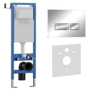 Система инсталляции для унитазов Iberica Blanca Esti-R IB.001M.213 кнопка смыва хром глянцевый