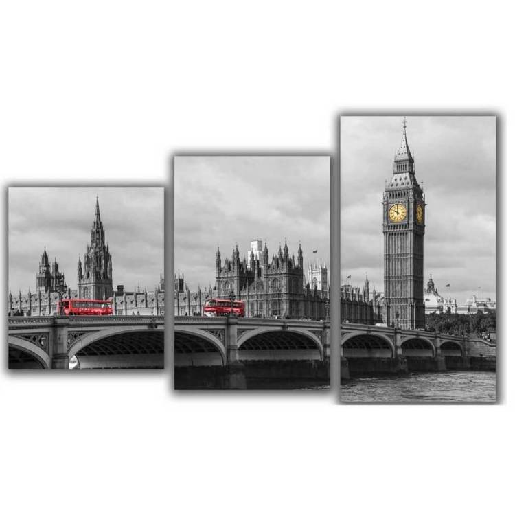 Мини модульная картина Лондонский мост Toplight 55x94см TL-MM1042