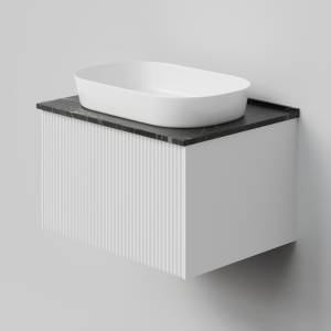 Тумба с раковиной La Fenice Terra Bianco NFNC-01-TER-B-60-3-M-GB белая матовая, 60 см