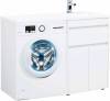 Тумба с раковиной Aquanet Токио 120 R 239210 напольная, белый фото 9