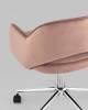 Кресло компьютерное Stool Group Кларк CLARKSON PINK CHROME розовый фото 6