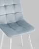 Стул Stool Group Chilly OS-2011 HLR-17 wl велюр серо-голубой (ножки белые) фото 7