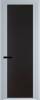 Межкомнатная дверь Profil Doors 2 AGP цвет профиля Серебро, стекло безопасное 6 мм монохром черный 800x2000