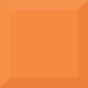 Керамическая плитка Absolut Keramika Aroma Fosker Biselado Brillo Naranja 10x10