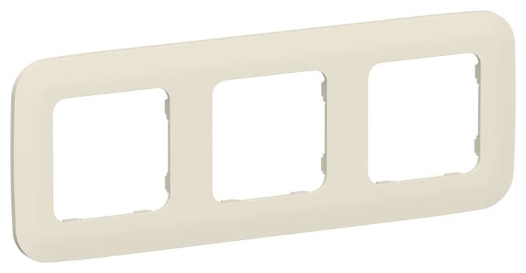 Рамка 3-постовая IEK Flite FI-M32-31-20-K86 сливочный