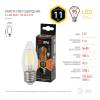 Лампа светодиодная филаментная ЭРА E27 11W 2700K прозрачная F-LED B35-11w-827-E27 Б0046986 фото 4