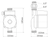 Циркуляционный насос Aquario AC 1512-195A фото 4