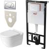 Комплект Унитаз подвесной Duravit Starck 3 45270900A1 + Инсталляция AlcaPlast AM101/1120-4:1RS M71-001