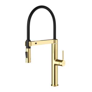 Смеситель для кухни Wasserkraft A8877 сенсорный, с гибким изливом, глянцевое золото