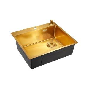 Кухонная мойка EMAR PVD EMB-560(TOP) PVD Golden, 50x56
