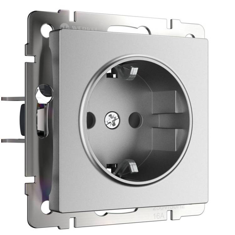 Розетка с заземлением и шторками Werkel W1171165