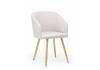 Стул на металлокаркасе Notta Монер 632639 светло-серый (glory 36) / золотой