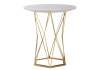 Кухонный стол Woodville Melan 11771 white / gold фото 2