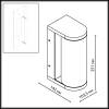 Уличный настенный светодиодный светильник Odeon Light Cortena 7180/12WL фото 2
