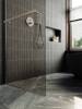 Душевая перегородка MaybahGlass MGD-727-5ш 79x195, стекло бронза 8 мм, профиль хром матовый фото 4