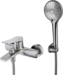Смеситель для ванны с душем Lemark Bronx LM3714GM графит