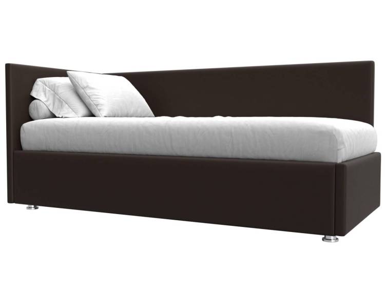 Кровать Лига Диванов Лига-039 122064L коричневый левая 90x200