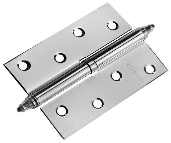 Петля Morelli MS 100X70X2.5 R PC хром, правая, с коронкой, врезная