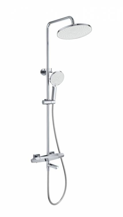 Душевая стойка Wonzon & Woghand WW-B3046-A1-CR с термостатом, хром