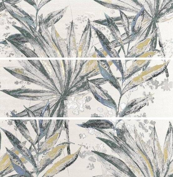 Панно Ape Ceramica Twist MPL-002595 Set (3) Leavemint 40x120