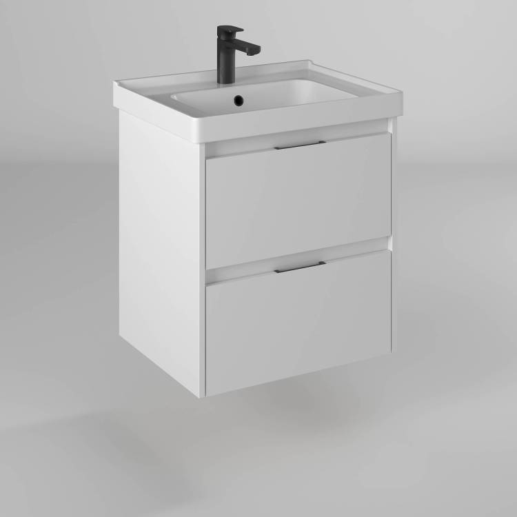 Тумба под раковину Briz Вена 239 03-18060-15 00 БЕЛ, белый глянцевый, 60x49