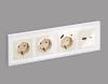 Лицевая панель для розетки 2USB A+C Ambrella Volt Alfa AP3110 фото 2