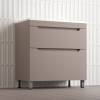 Тумба с раковиной Style Line Остин напольная, тауп темный, раковина белая, 82x80x45 фото 2