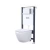 Комплект Iddis Basic BASB010i73 безободковый, сиденье микролифт, кнопка хром