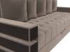 Прямой диван Лига Диванов Венеция 120259 коричневый фото 4