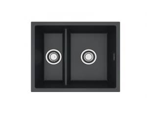 Мойка кухонная Alveus Granital Omni 50 1150069 Carbon-G91 с сифоном, 55x45