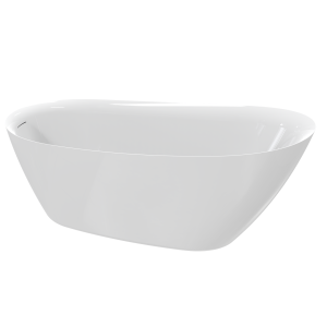 Акриловая ванна AQUAme AQM3503GW 167.6x75, белый глянцевый