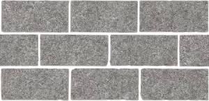Бордюр Kerama Marazzi Роверелла BR025T пепельный мозаичный 34.5x14.7x0.9