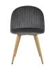 Набор из 4 стульев Stool Group Лион Страйпс DC-69030G HLR-21 X4 серый фото 3