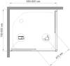 Душевой уголок Royal Bath HPD RB8090HPD-C-CH 90x80 фото 3