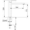 Смеситель для раковины Remer Q-Design QD11LNO черный матовый фото 2