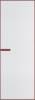 Межкомнатная дверь Profil Doors 1 AGN цвет профиля Красный антрацит, стекло безопасное 4 мм мору белое 800x2000