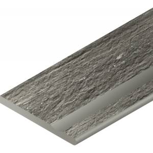 Бордюр Italon Скайфолл X2 620090000697 Бортик Гриджио Альпино С Выемкой Закругленный Правый 30x60