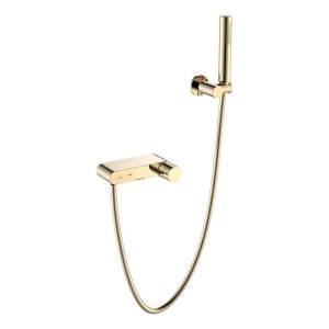 Смеситель для ванны Boheme Stick 123-GG Gold Diamond Gold