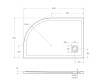 Поддон для душа BelBagno Uno TRAY-MR-UNO-RH-120/80-550-35-W-L-NO с сифоном и чёрной матовой декоративной накладкой, 120x80 фото 4