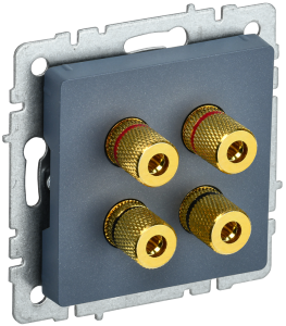 Акустическая розетка IEK Brite BR-S40-K35 маренго